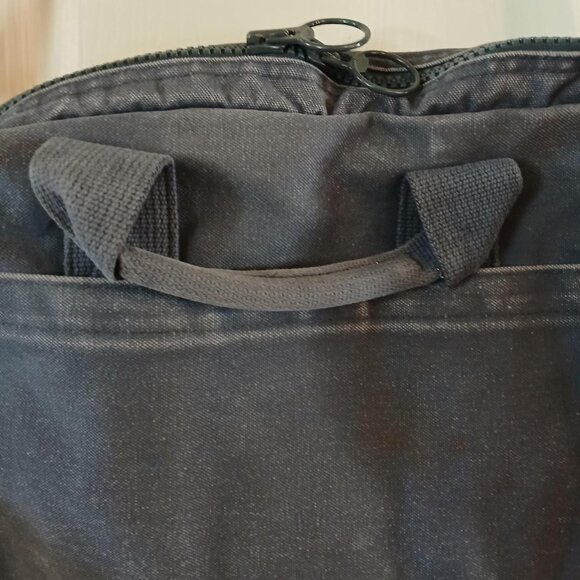 VTG 90s Lands End Square Rigger Canvas Business Laptop Messenger Bag USA Made - Picture 4 of 8